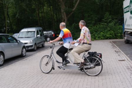 Fietsen op tandem